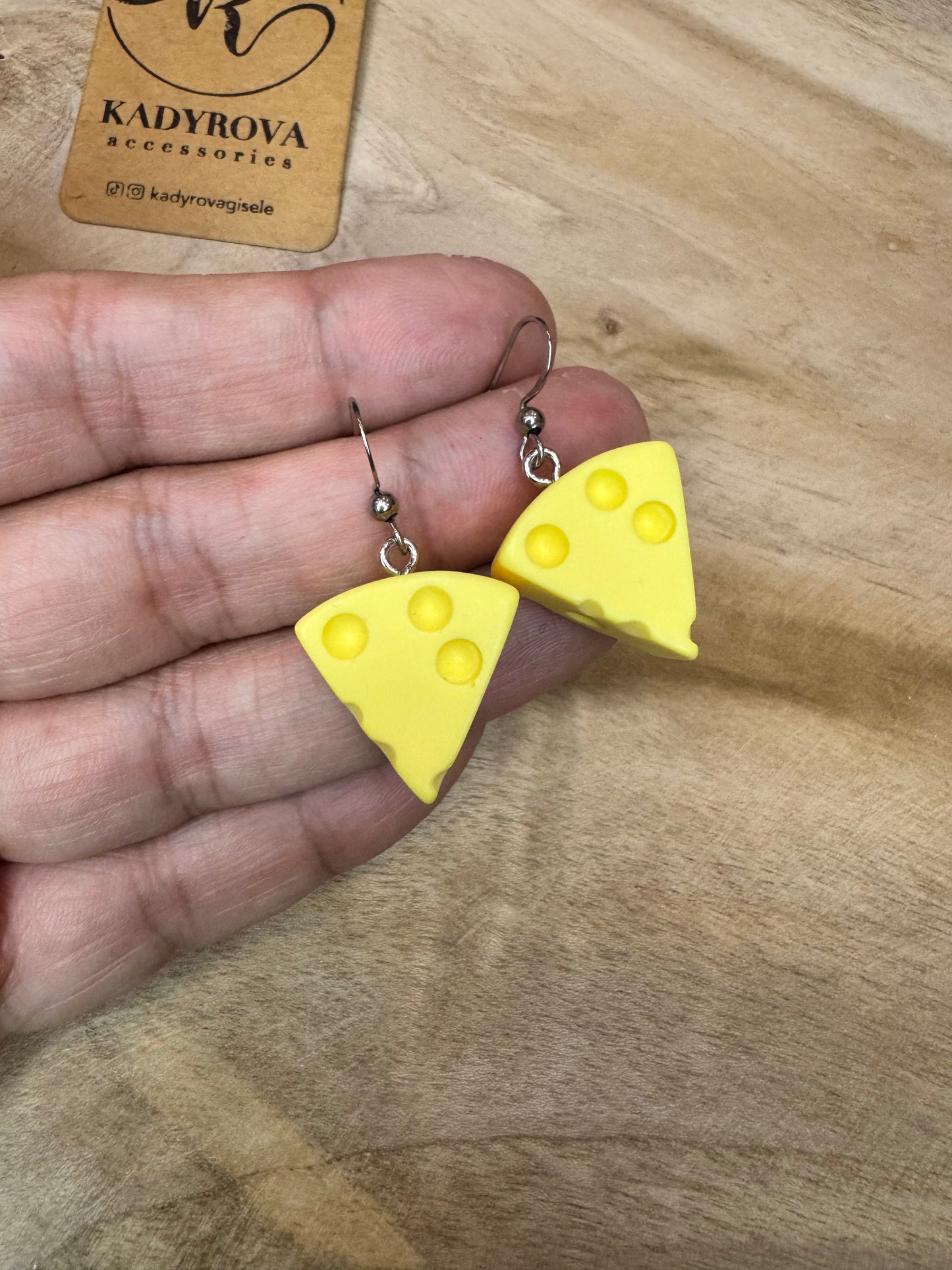Cheese earrings