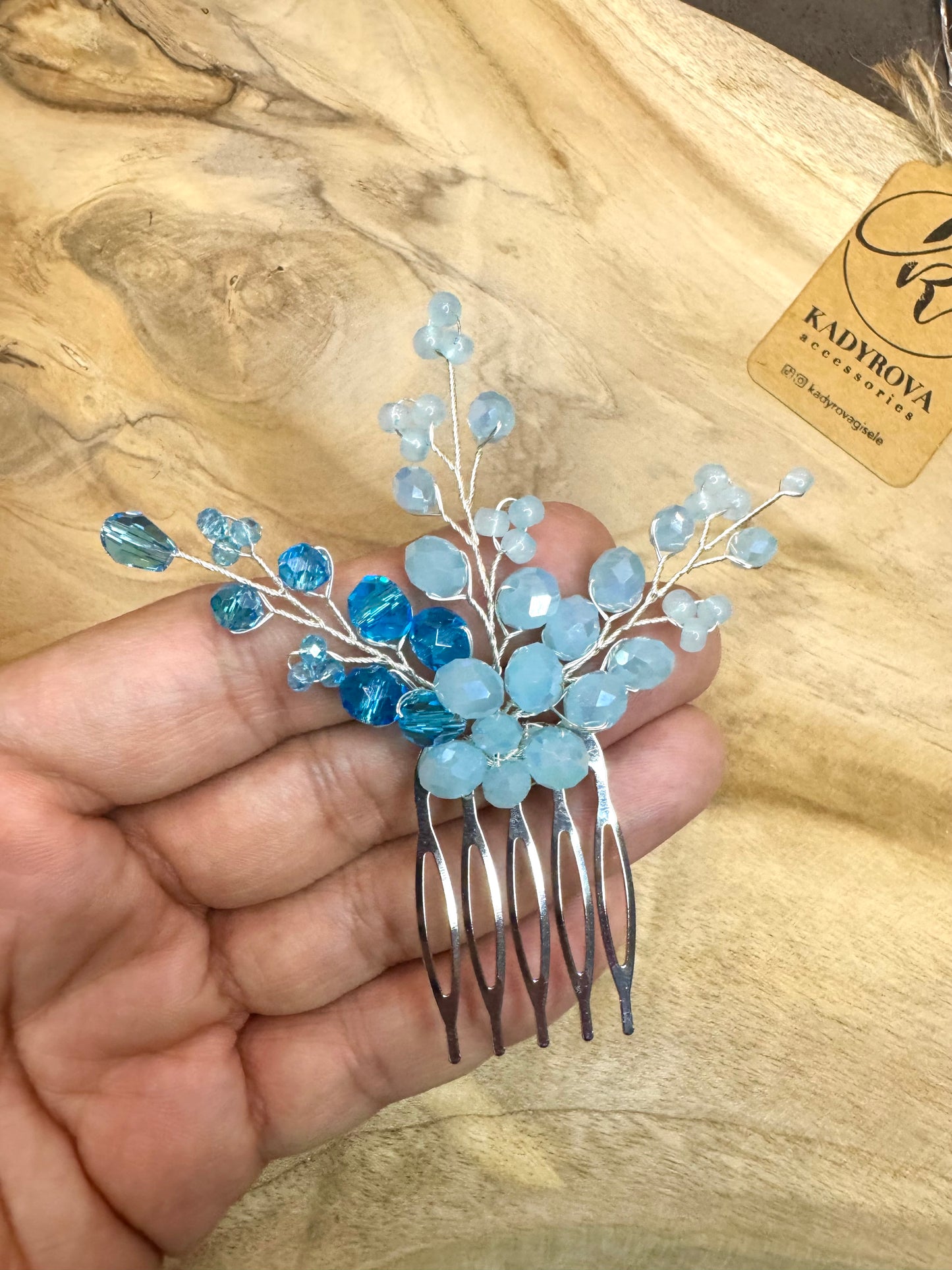 Blue hair accessories