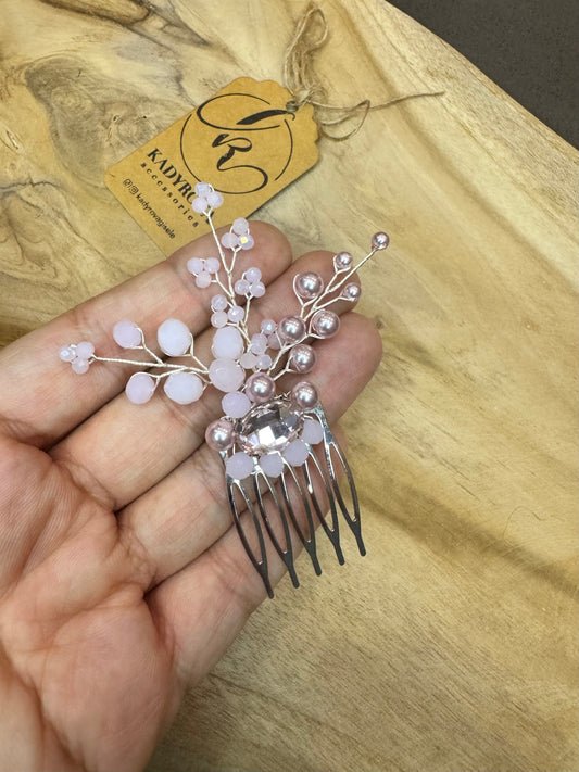 Pink light color hair accessory
