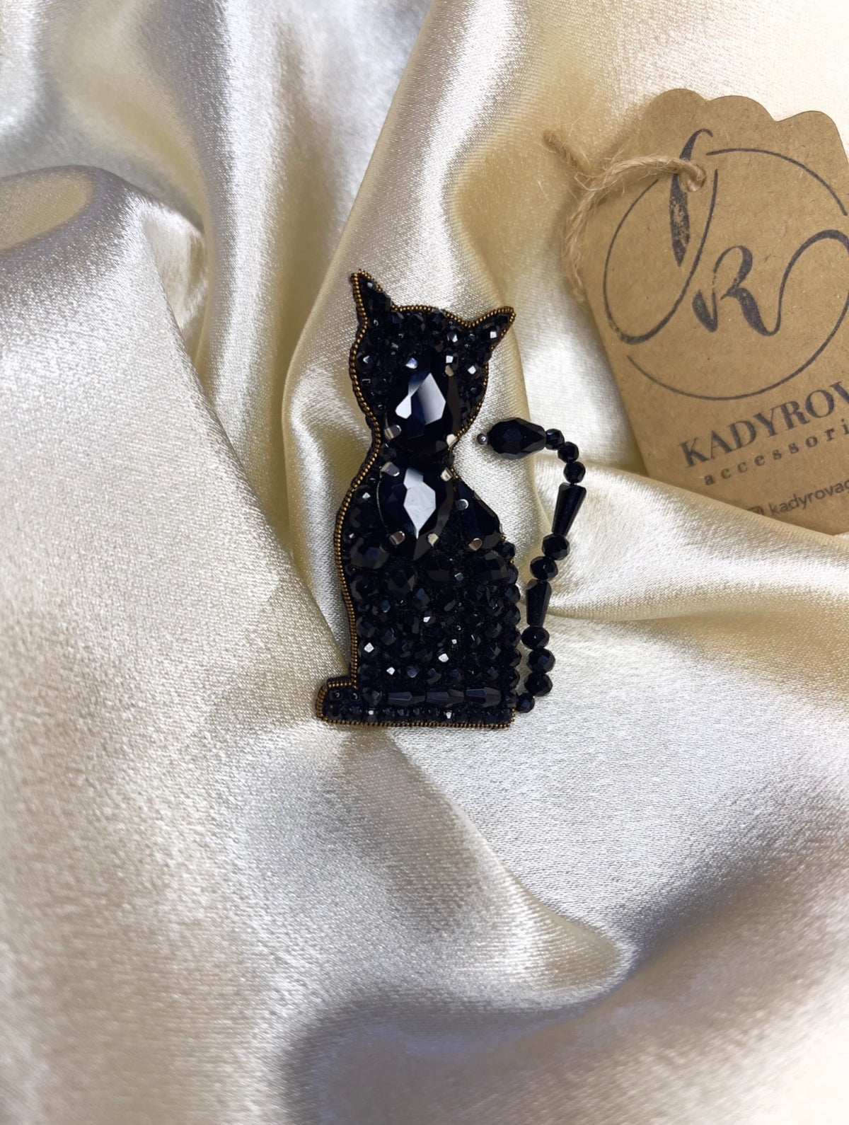 Brooch Black Cat