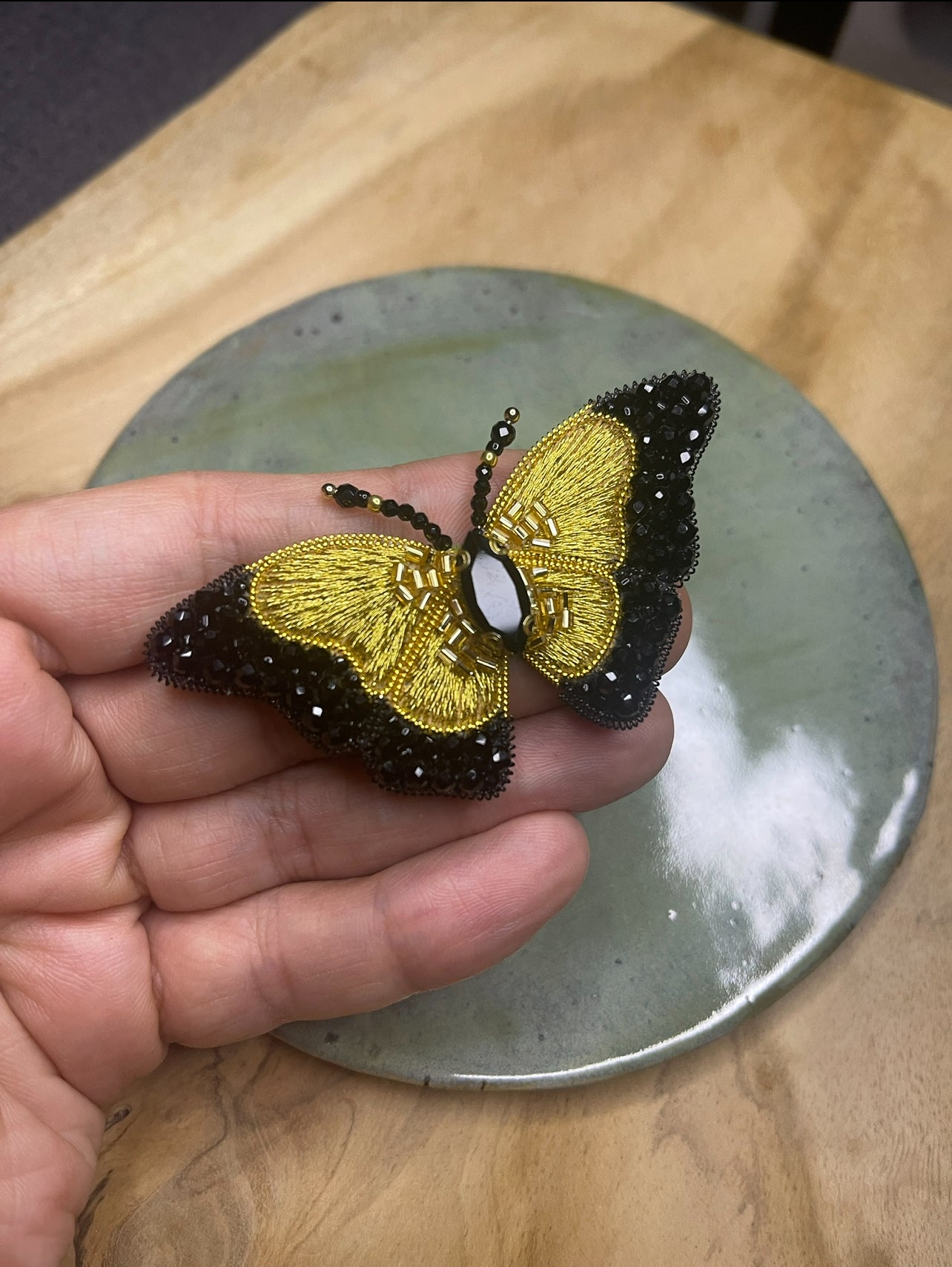 Gold Butterfly brooch