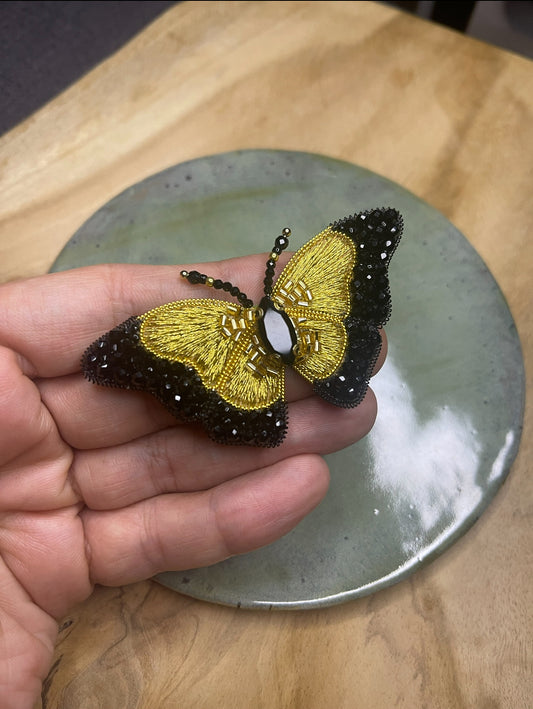 Gold Butterfly brooch