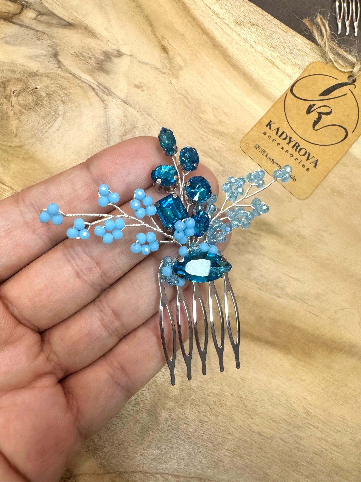 Blue hair accessories
