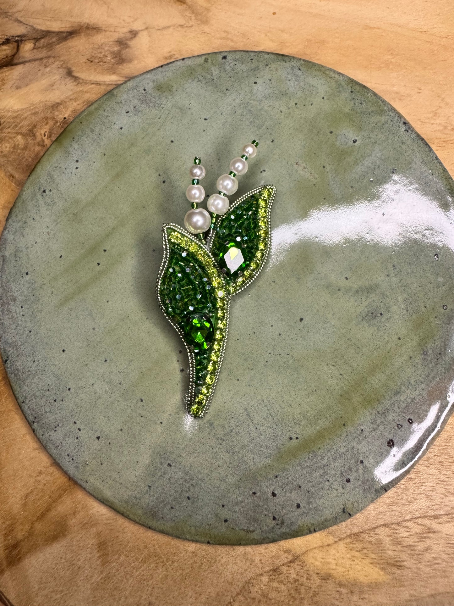 Brooch Lily of the valley