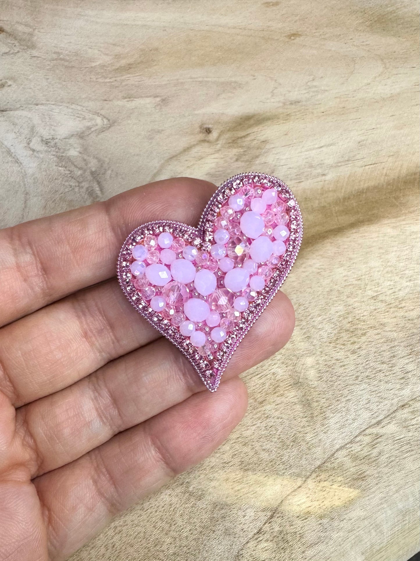 Brooch Pink heart