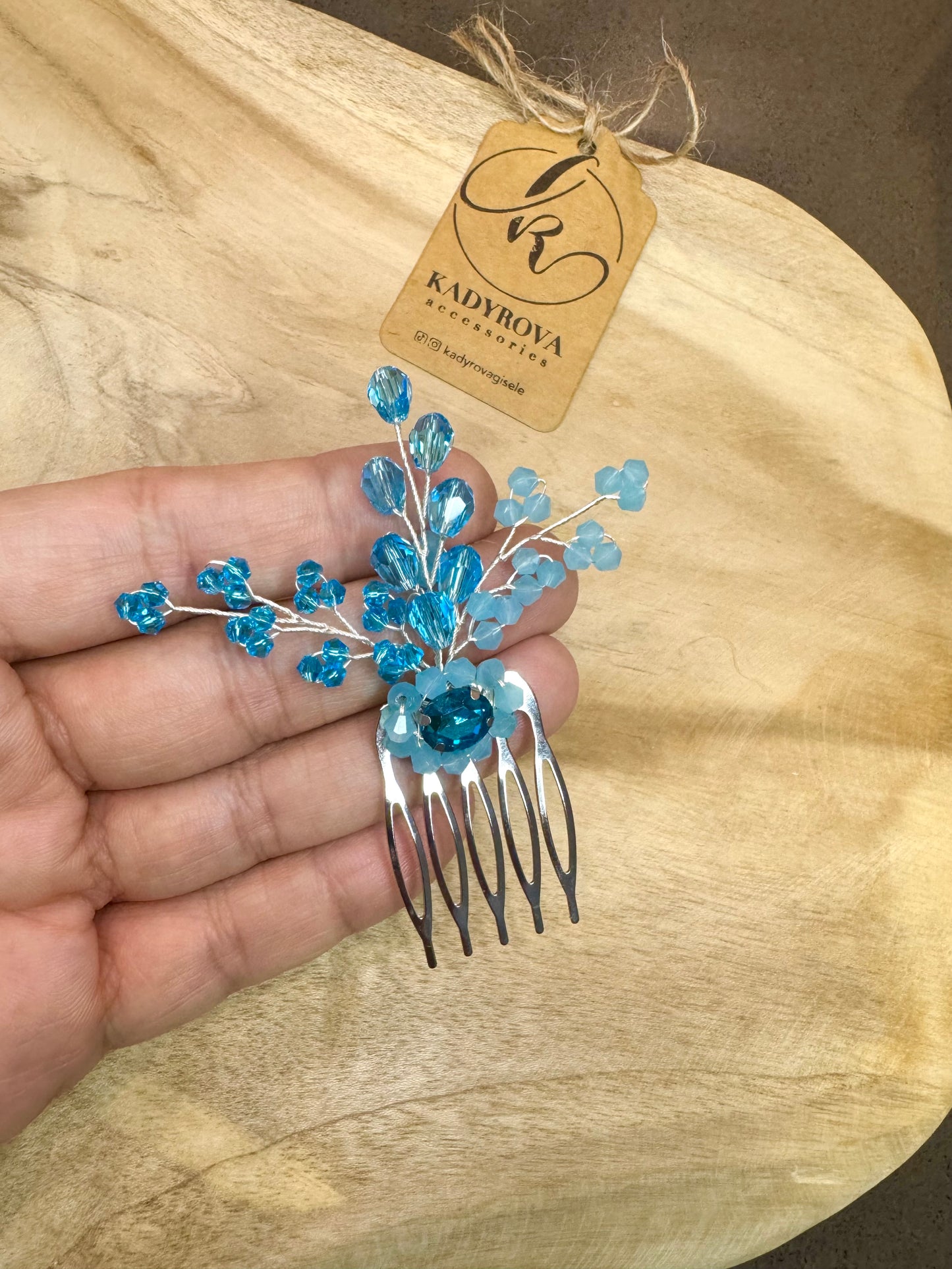 Blue hair accessories