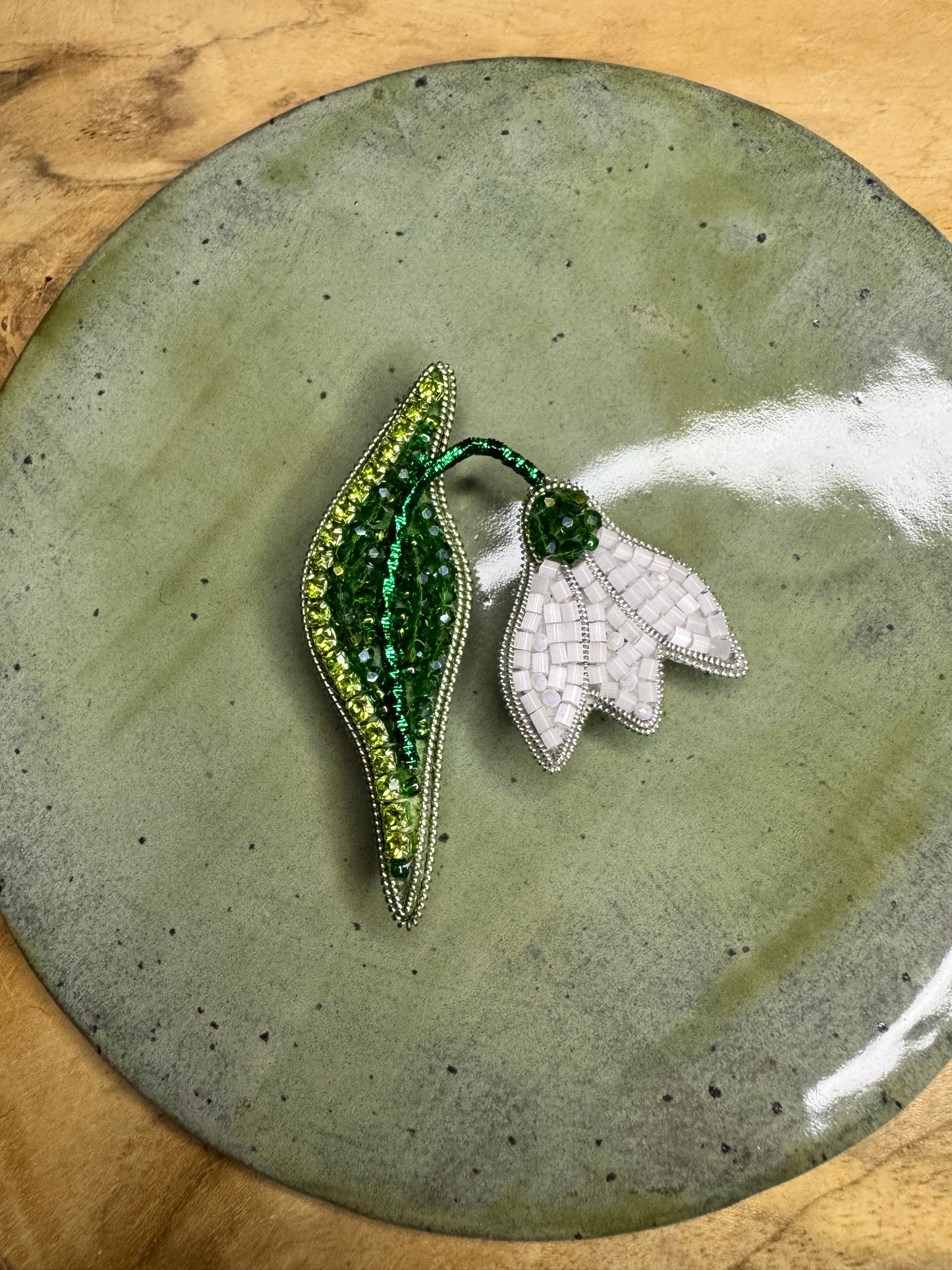 Snowdrop brooch