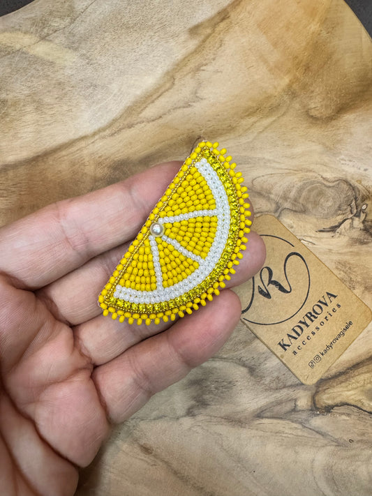 Lemon brooch