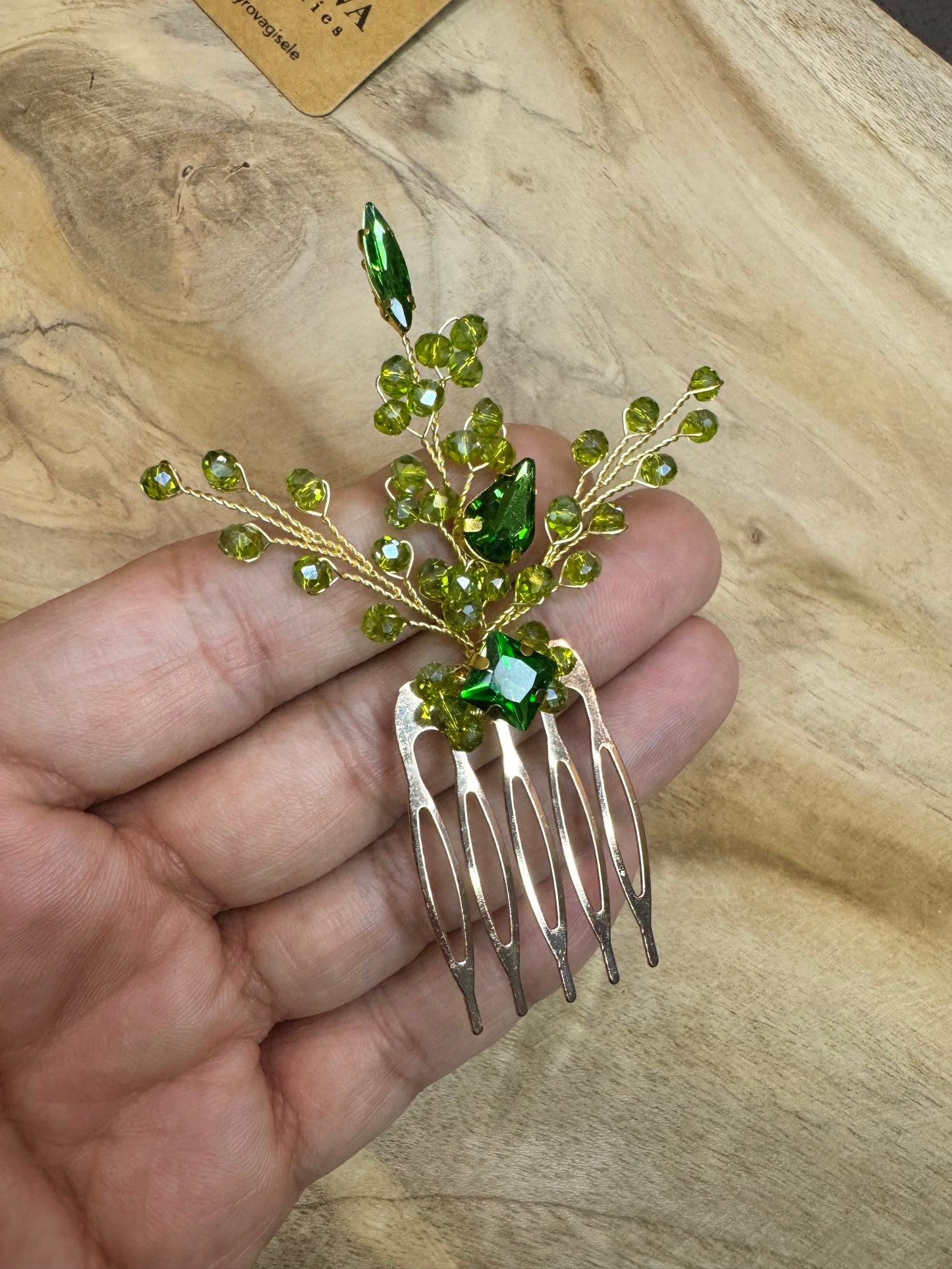 Green hair accessories