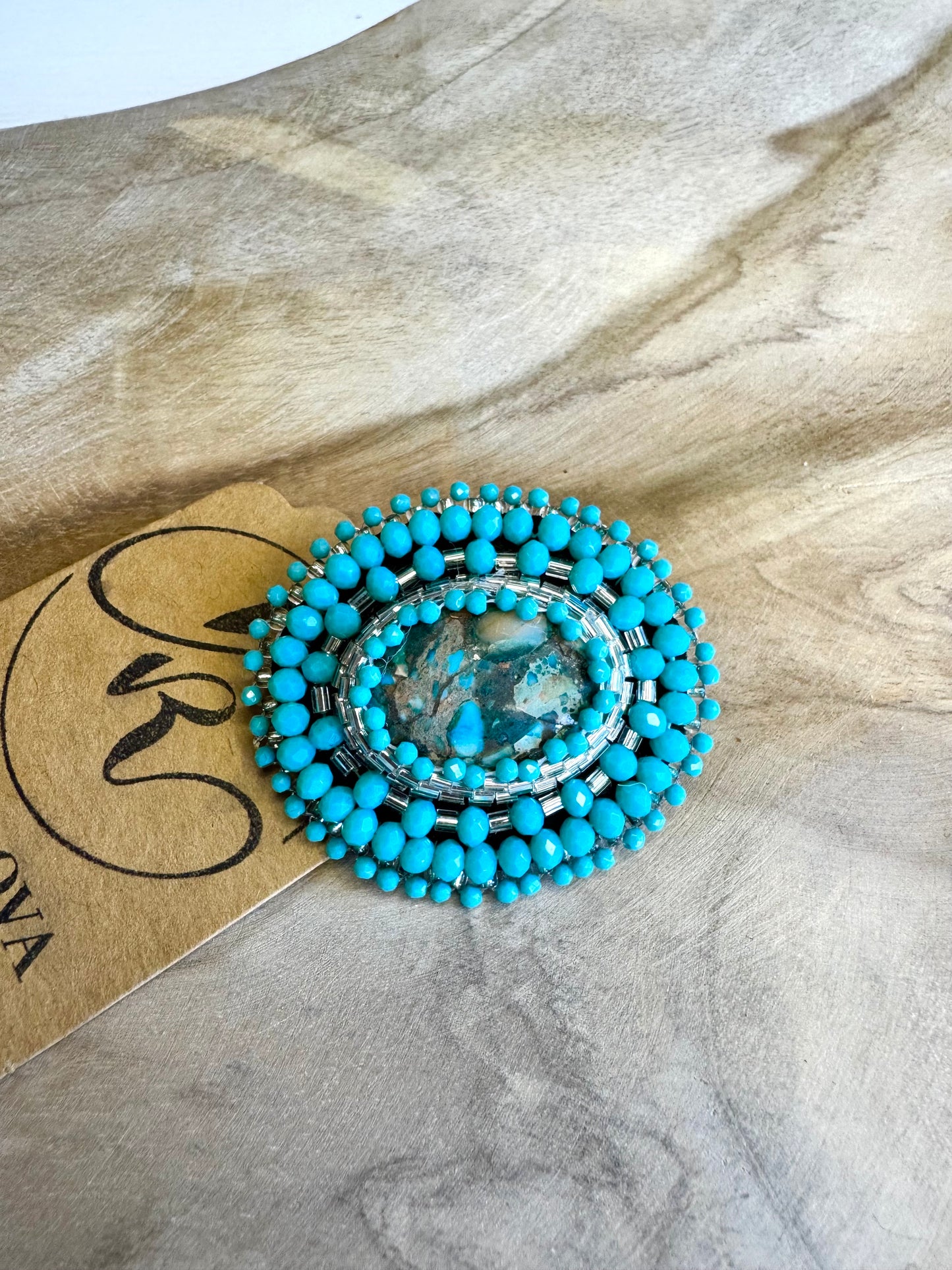 Brooch “Turquoise”