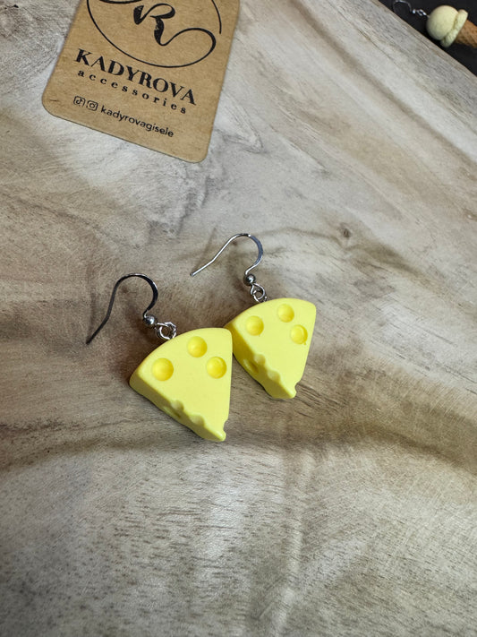 Cheese earrings