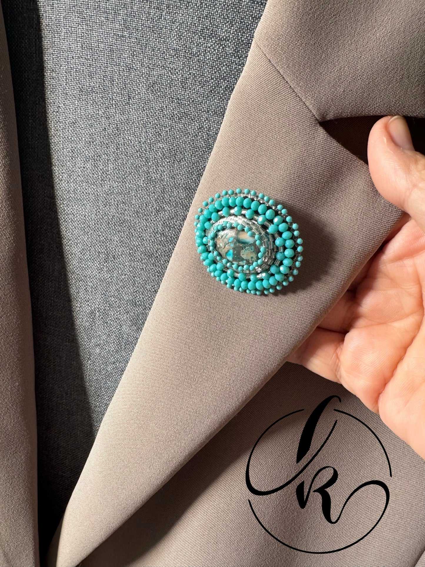 Brooch “Turquoise”