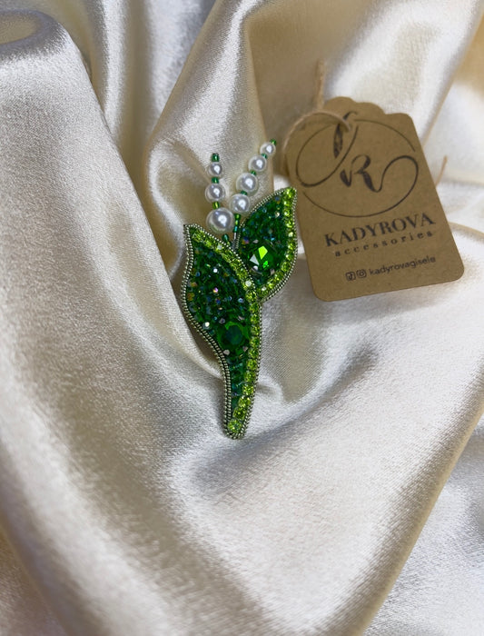 Brooch Lily of the valley