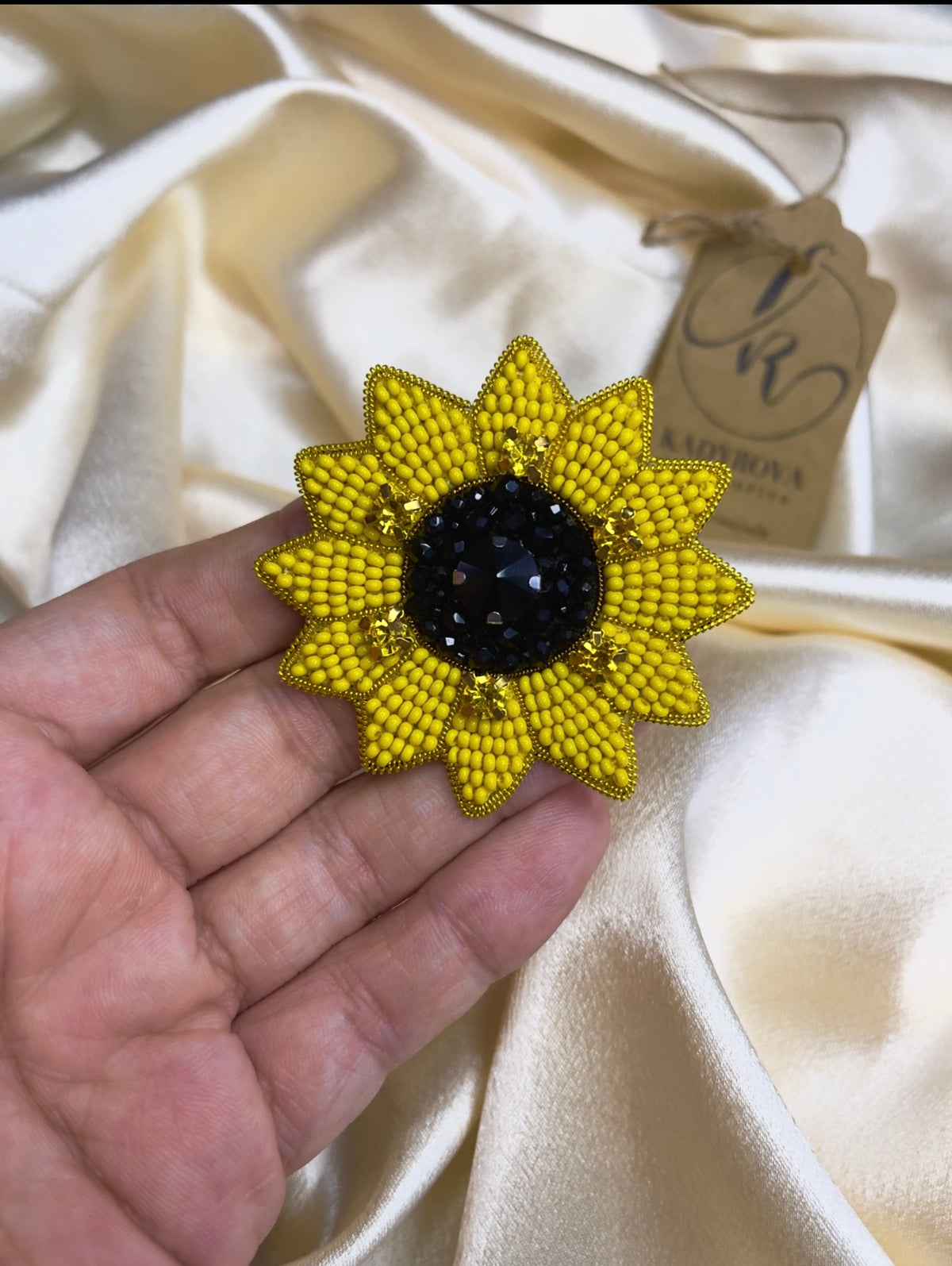 Brooch Sunflower