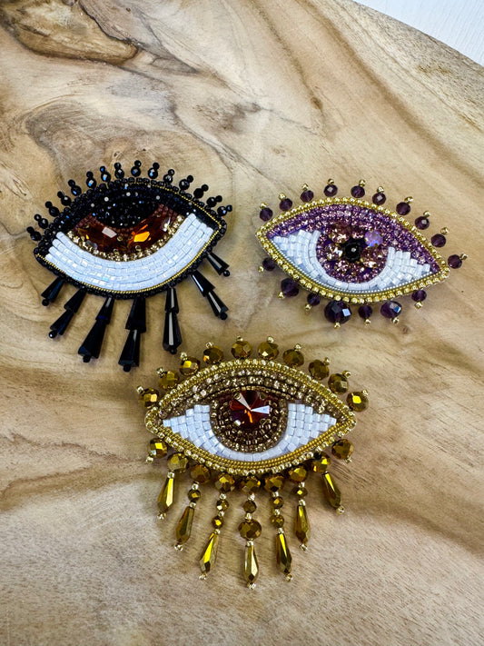 Evil Eye brooches