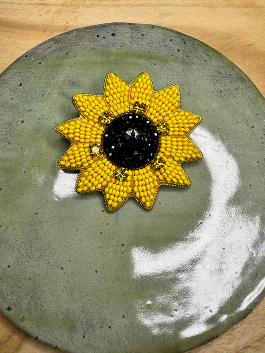 Brooch Sunflower
