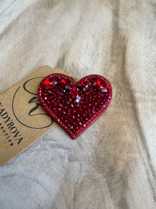 Heart brooch