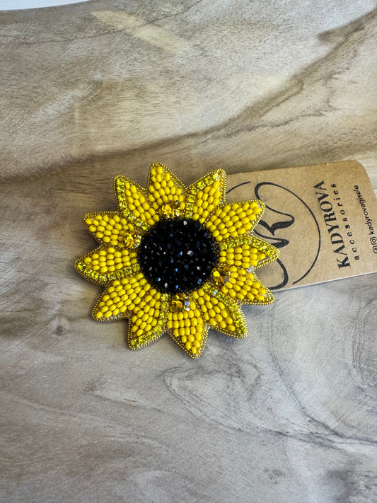 Brooch Sunflower