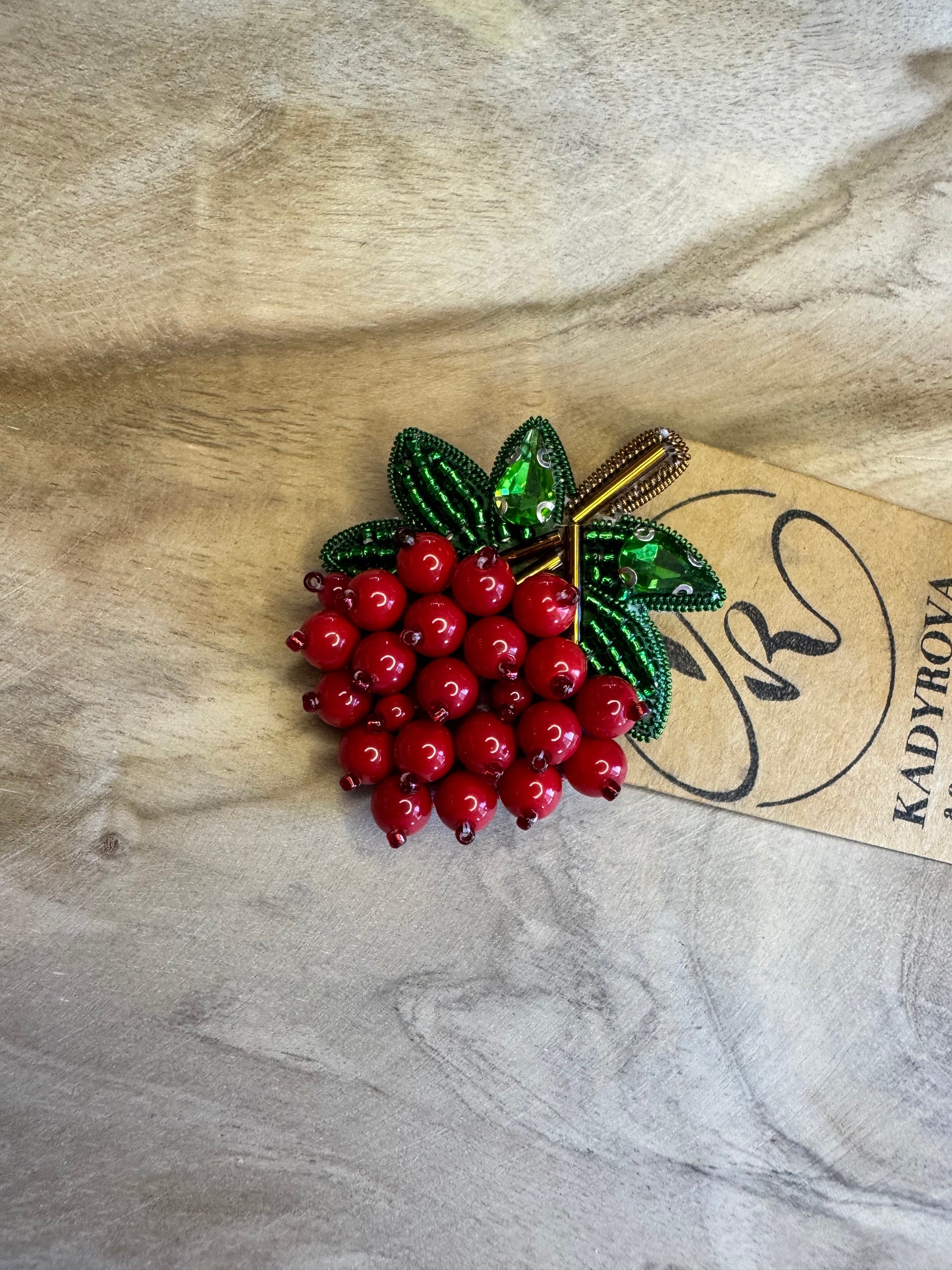 Brooch Red Rowan