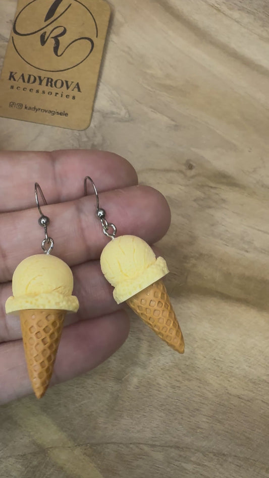 Ice-cream earrings